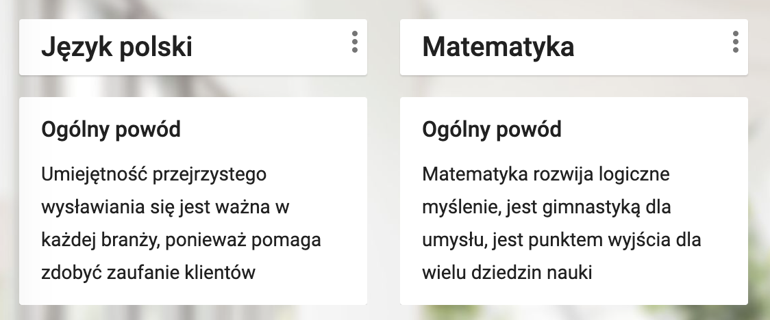 Do czego przydaje się wiedza przedmiotowa